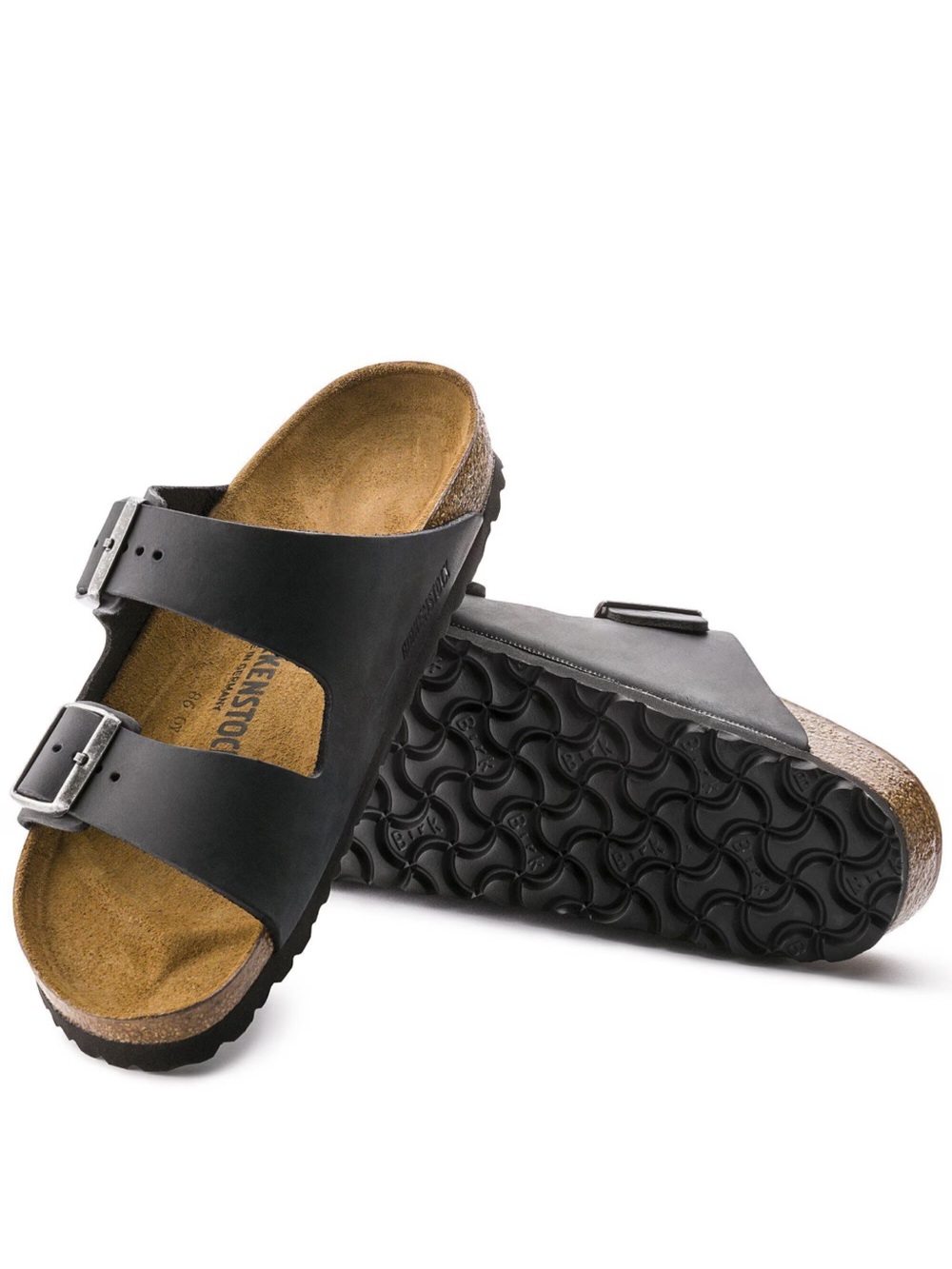 Birkenstock Black Two-Strap Sandals